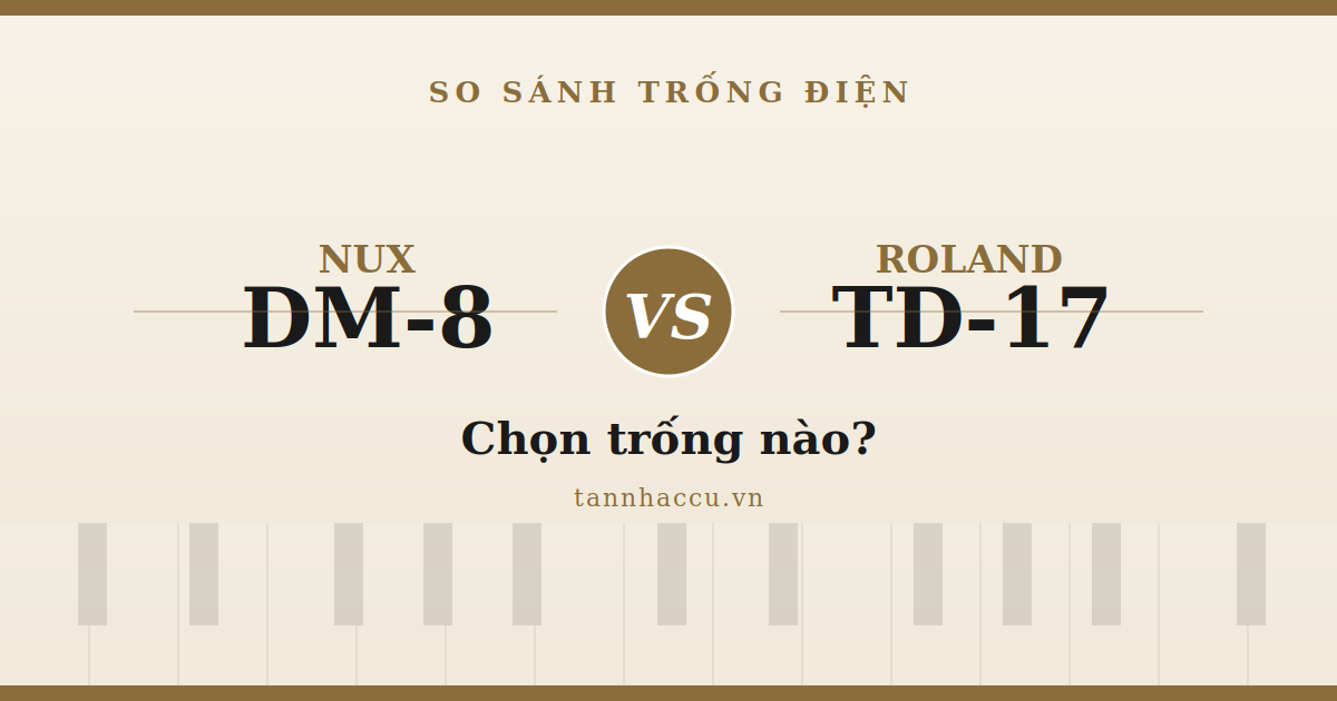 So Sánh Trống Điện Nux DM-8 với Trống Điện Roland
