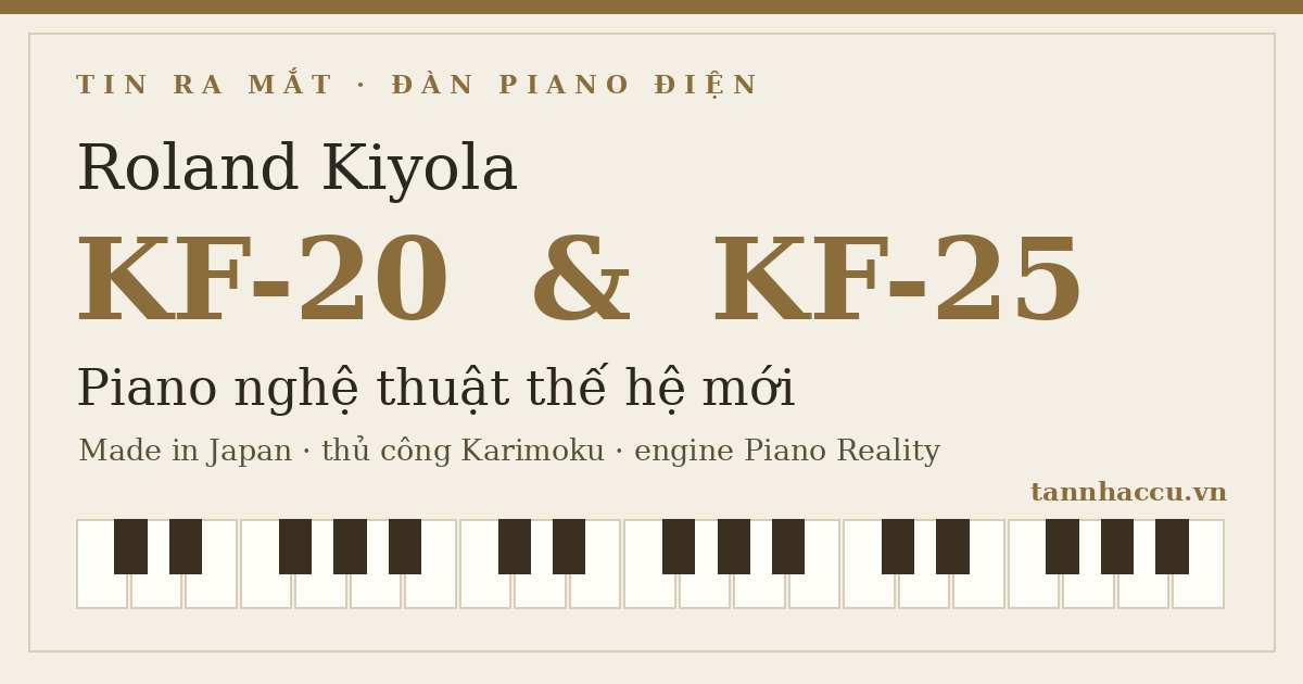 Roland ra mắt Kiyola KF-20 và KF-25