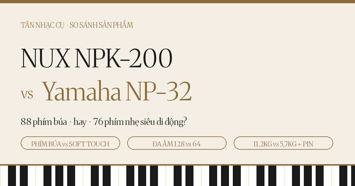 NUX NPK-200 vs Yamaha NP-32: