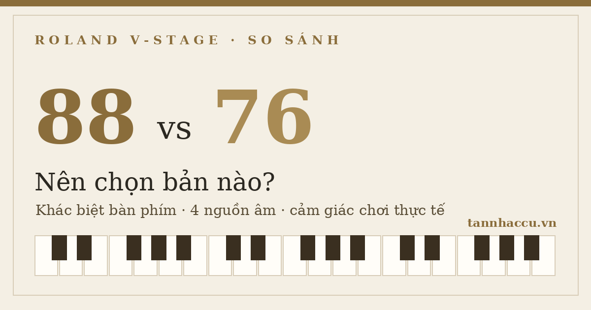 So Sánh Roland V-Stage 88 và V-State 76