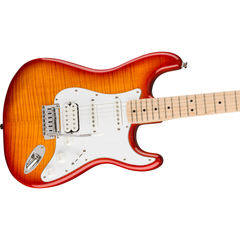 Squier Affinity Strat Flame Maple Top HSS Maple Sienna Sunburst