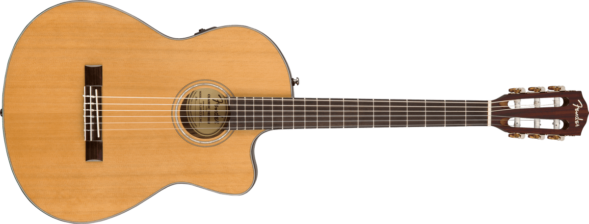 Đàn guitar dây nylon Fender CN-140SCE màu Natural – ảnh chính hãng chụp nằm ngang