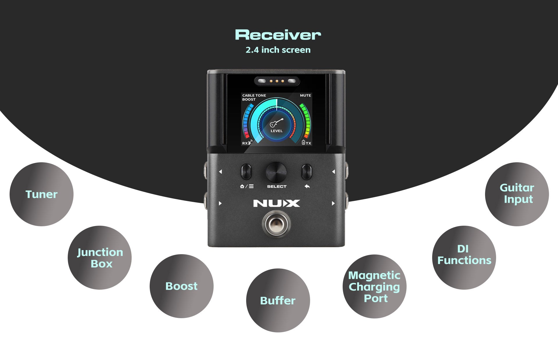 Bộ Thu Phát Tín Hiệu Không Dây Instrument Wireless System Nux B8