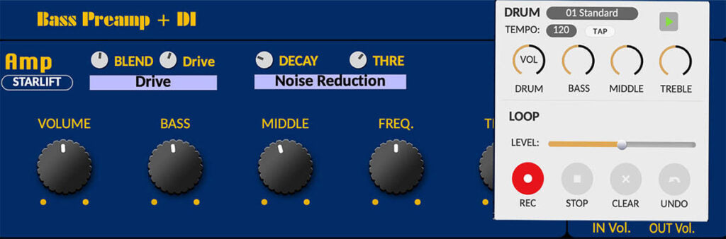 Pedal Guitar Bass Nux MLD Bass Preamp + DI NBP5, Melvin Lee Davis Signature