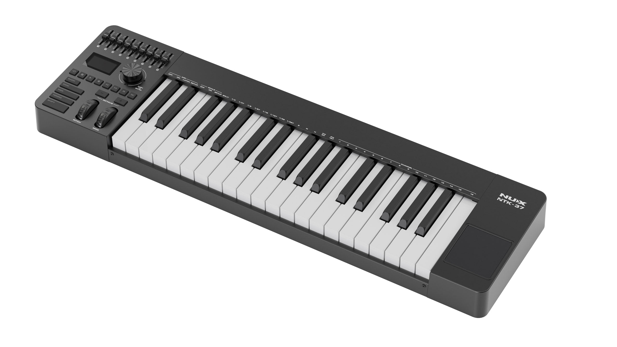 MIDI Keyboard Controller Nux NTK37, Black