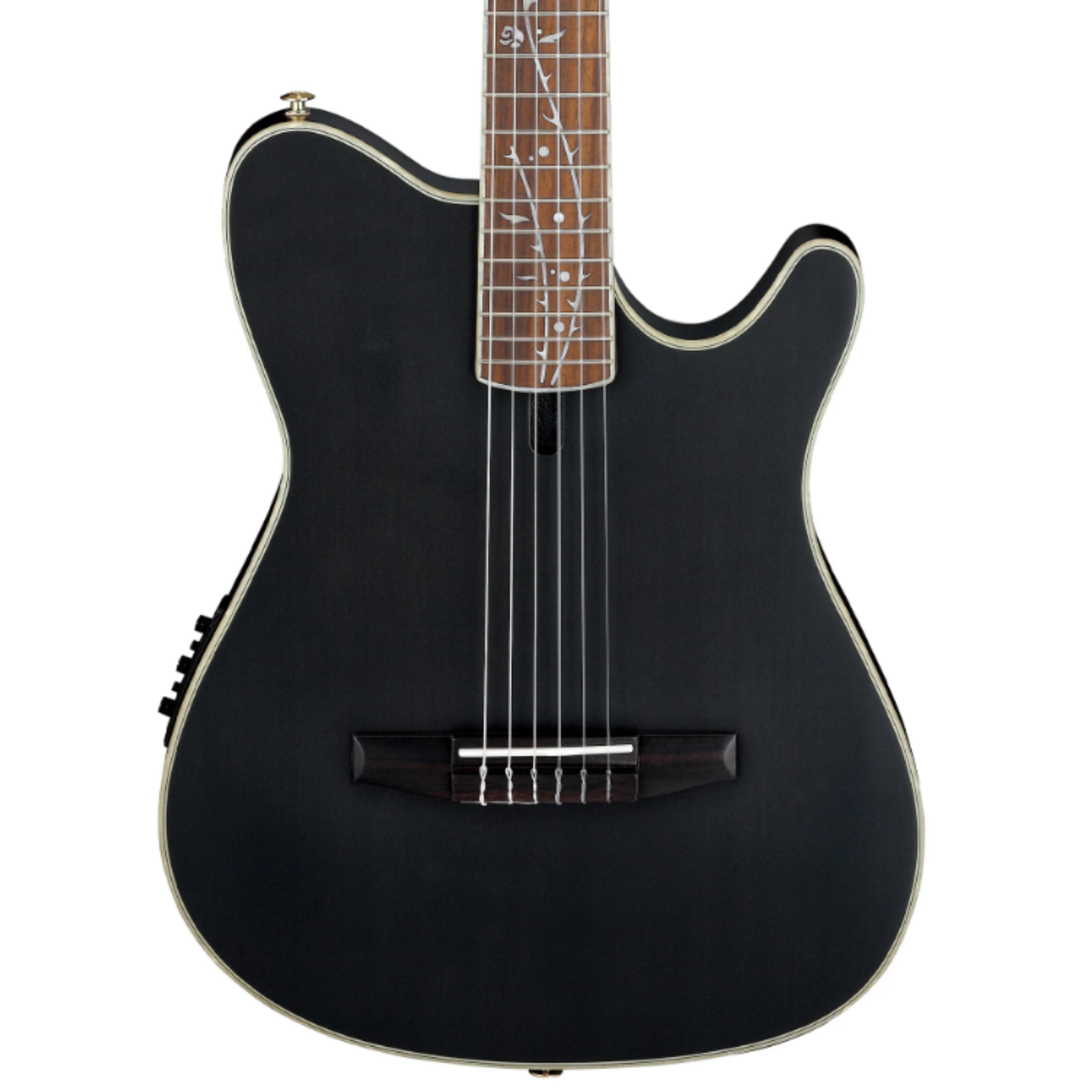 Đàn Guitar Classic Ibanez TOD10N-TKF Tim Henson Signature Nylon String Guitar, Transparent Black Flat