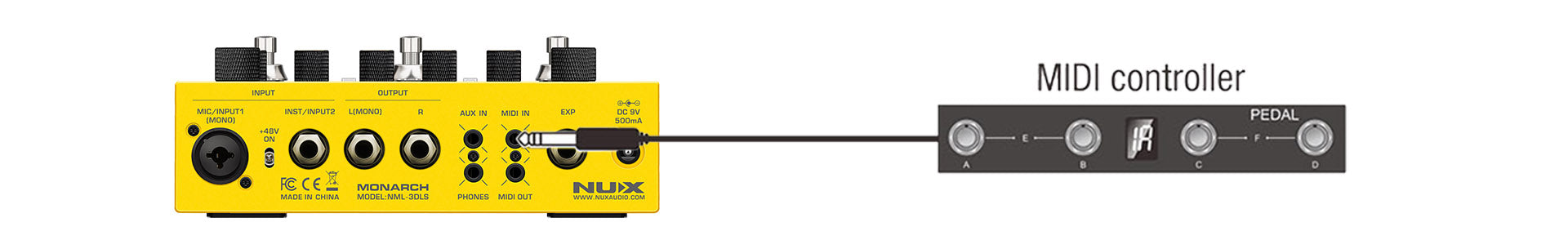 Pedal Guitar Nux Dual Loop Stereo