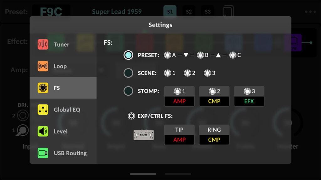 Pedal Guitar Nux Amp Academy Stomp