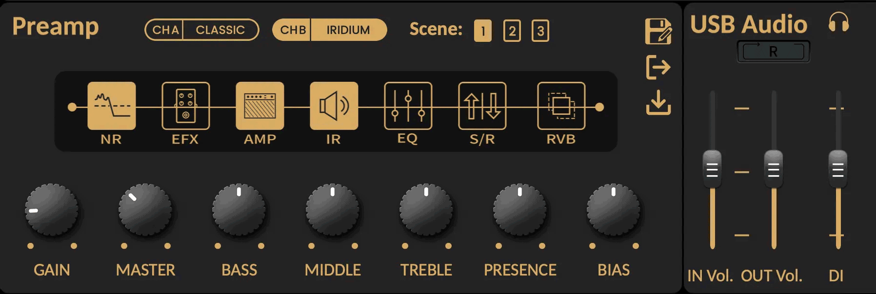 Pedal Guitar Nux Amp Academy