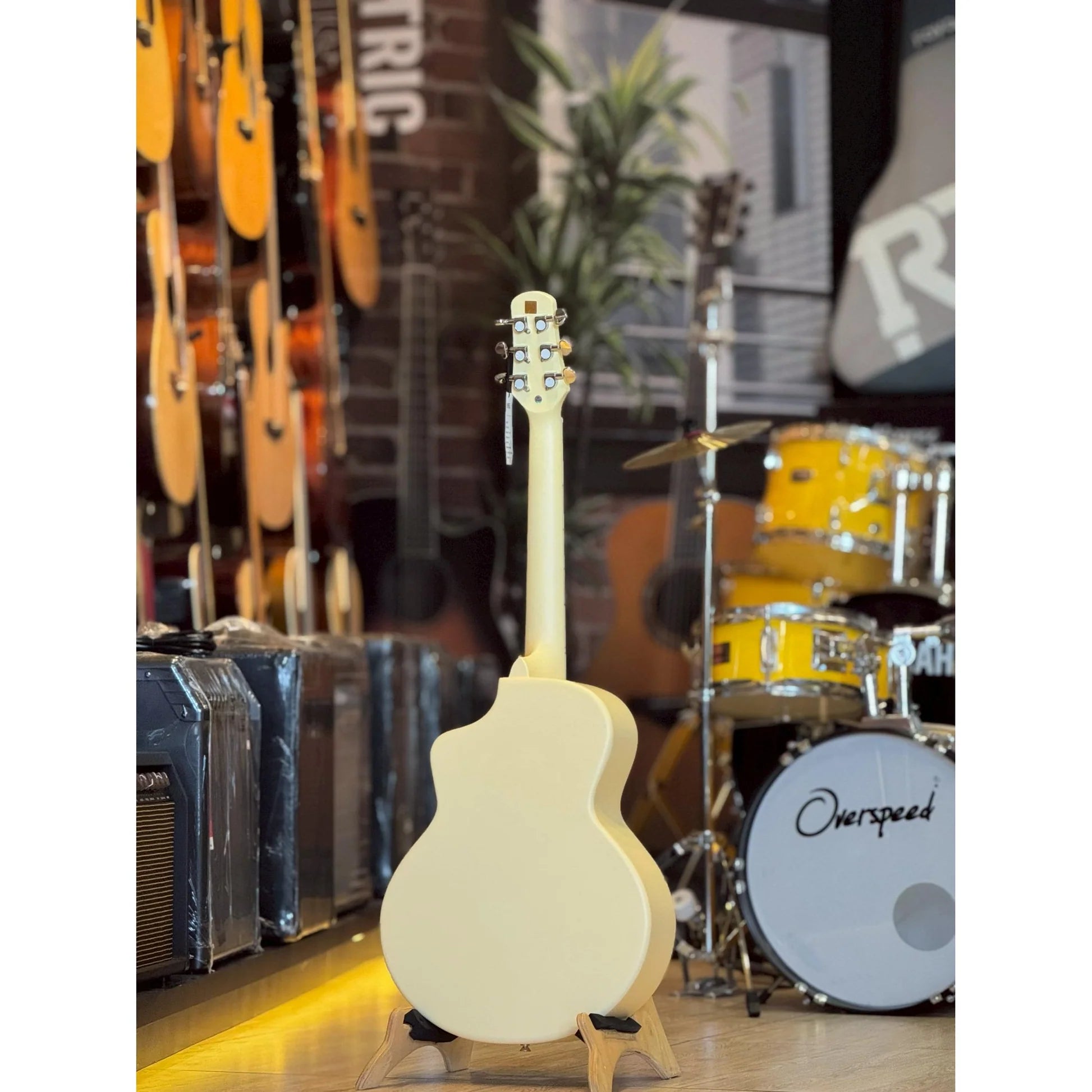 Đàn Guitar Acoustic Daisy D100 34 Inch Size 1/2, White w/Bag