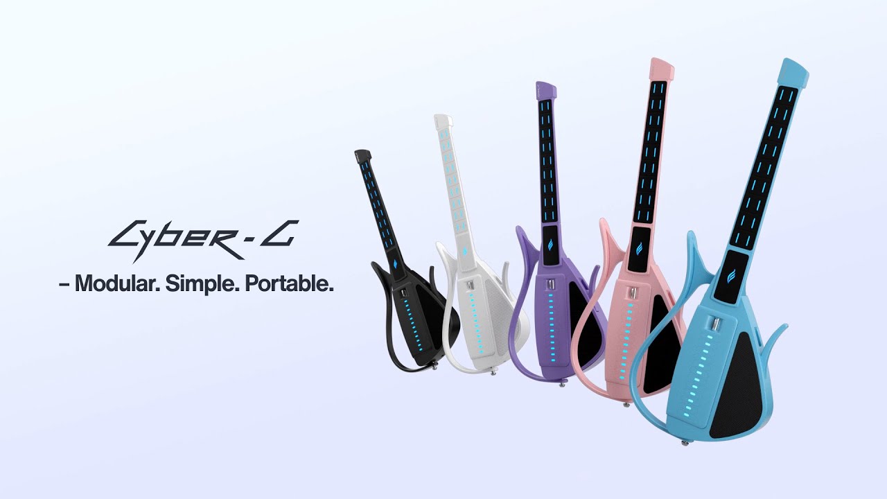 Đàn Guitar Enya Cyber G Stringless Keyboard Module, White