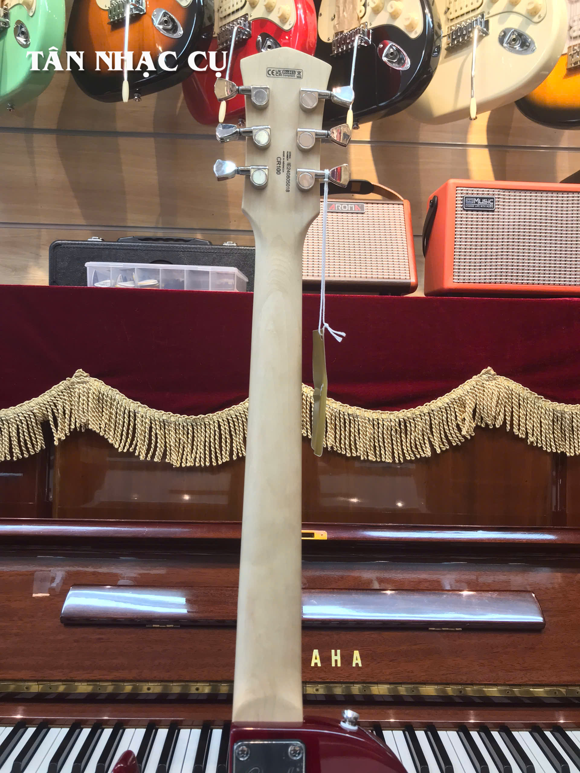 Đàn Guitar Điện Cort CR100 HH Electric Guitar, Cherry Red Sunburst