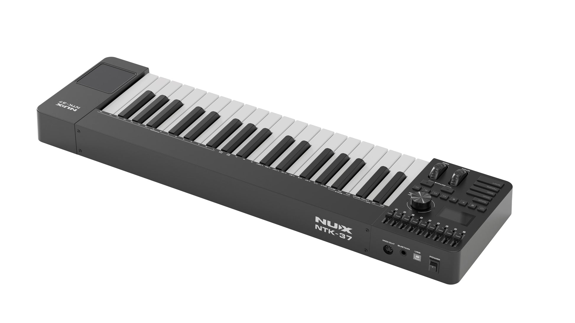 MIDI Keyboard Controller Nux NTK37, Black