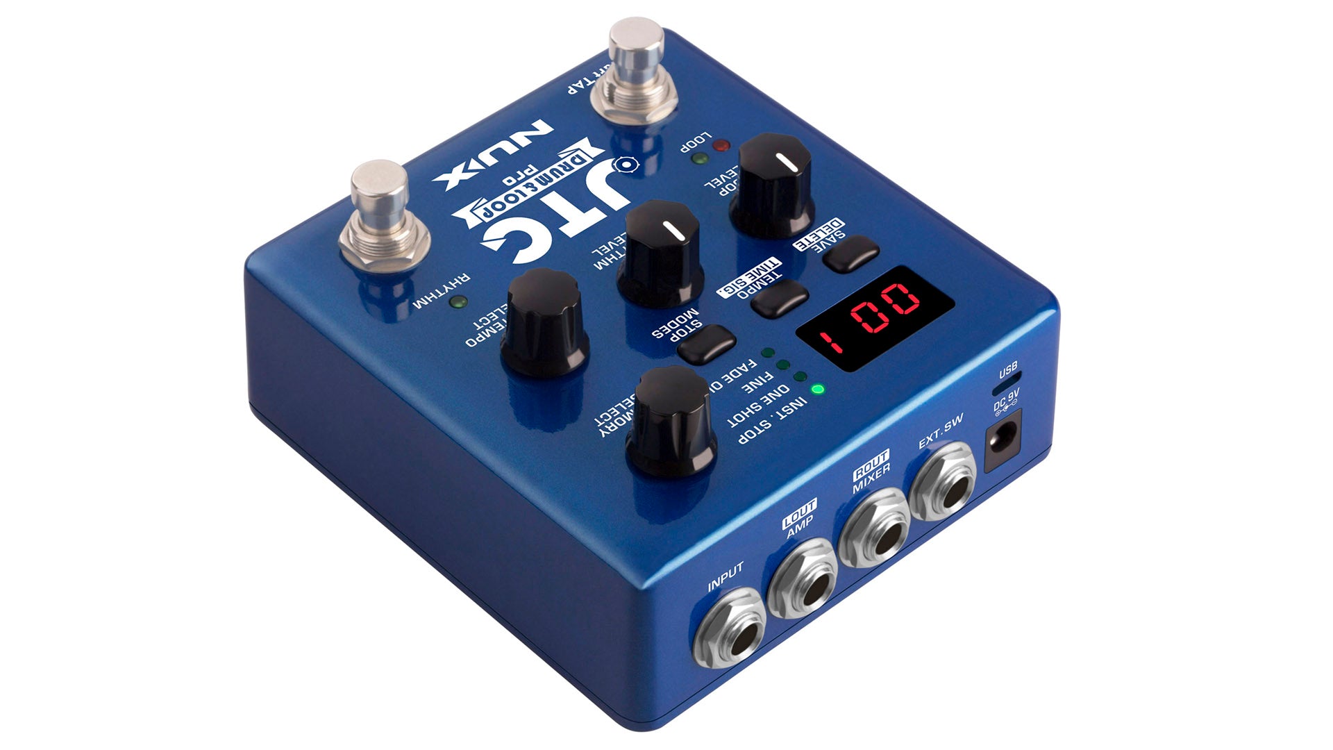 Pedal Guitar Nux JTC Drum & Loop Pro NDL5, Dual Switch Looper Pedal