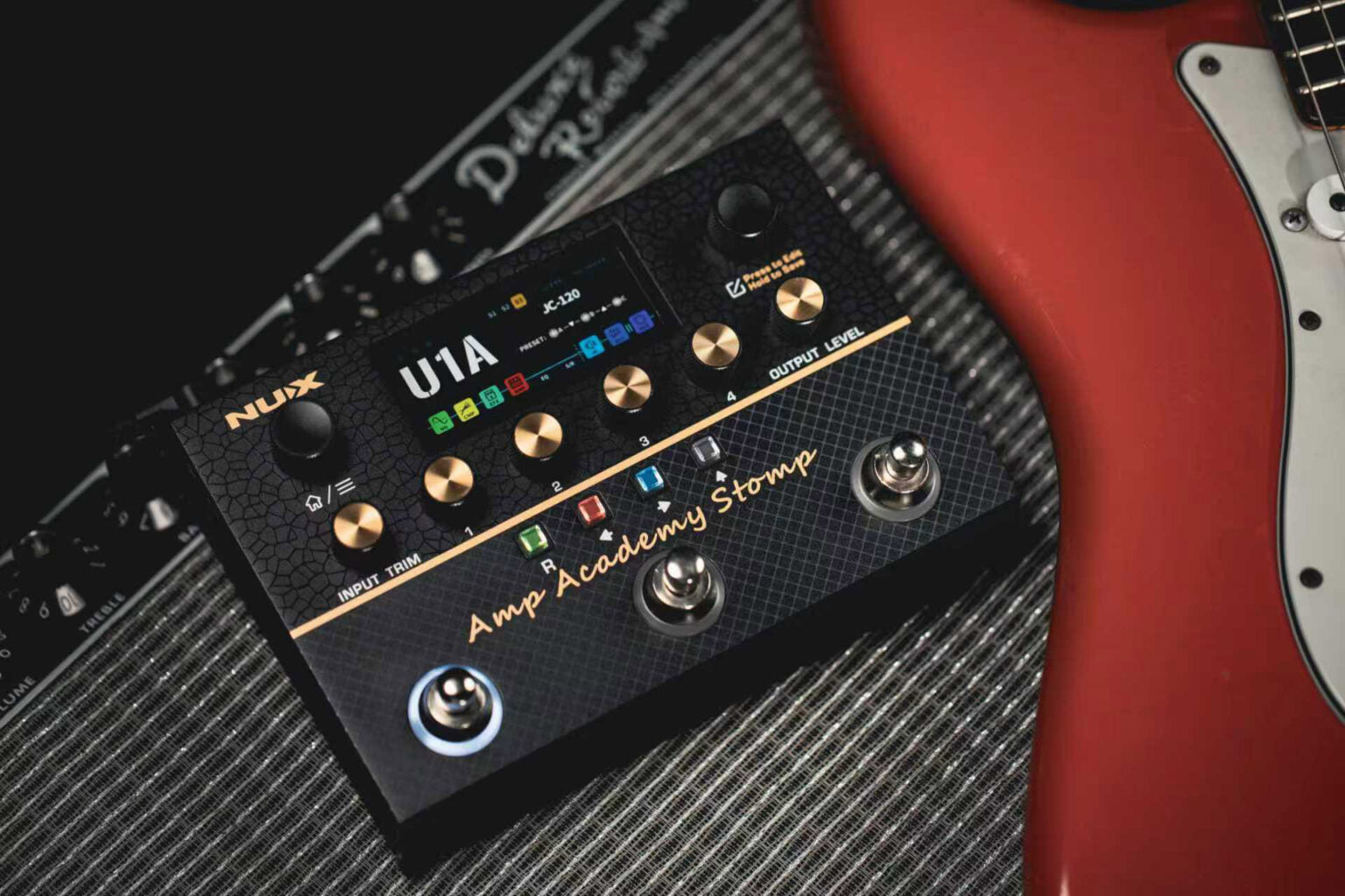 Pedal Guitar Nux Amp Academy Stomp