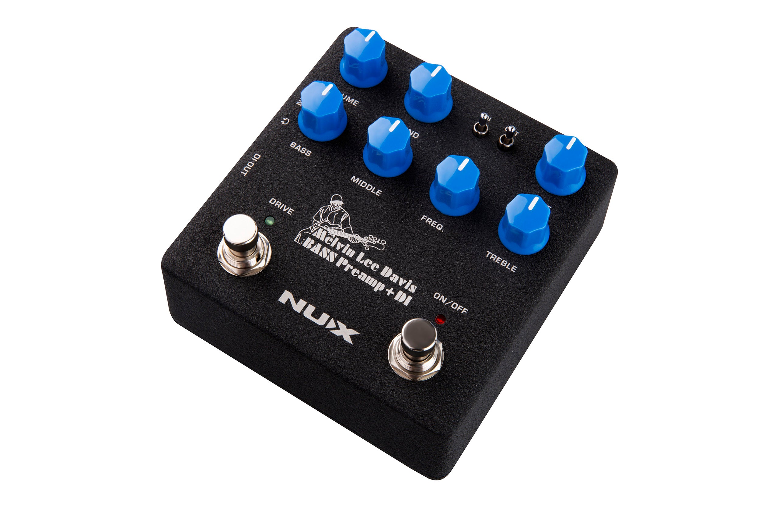Pedal Guitar Bass Nux MLD Bass Preamp + DI NBP5, Melvin Lee Davis Signature
