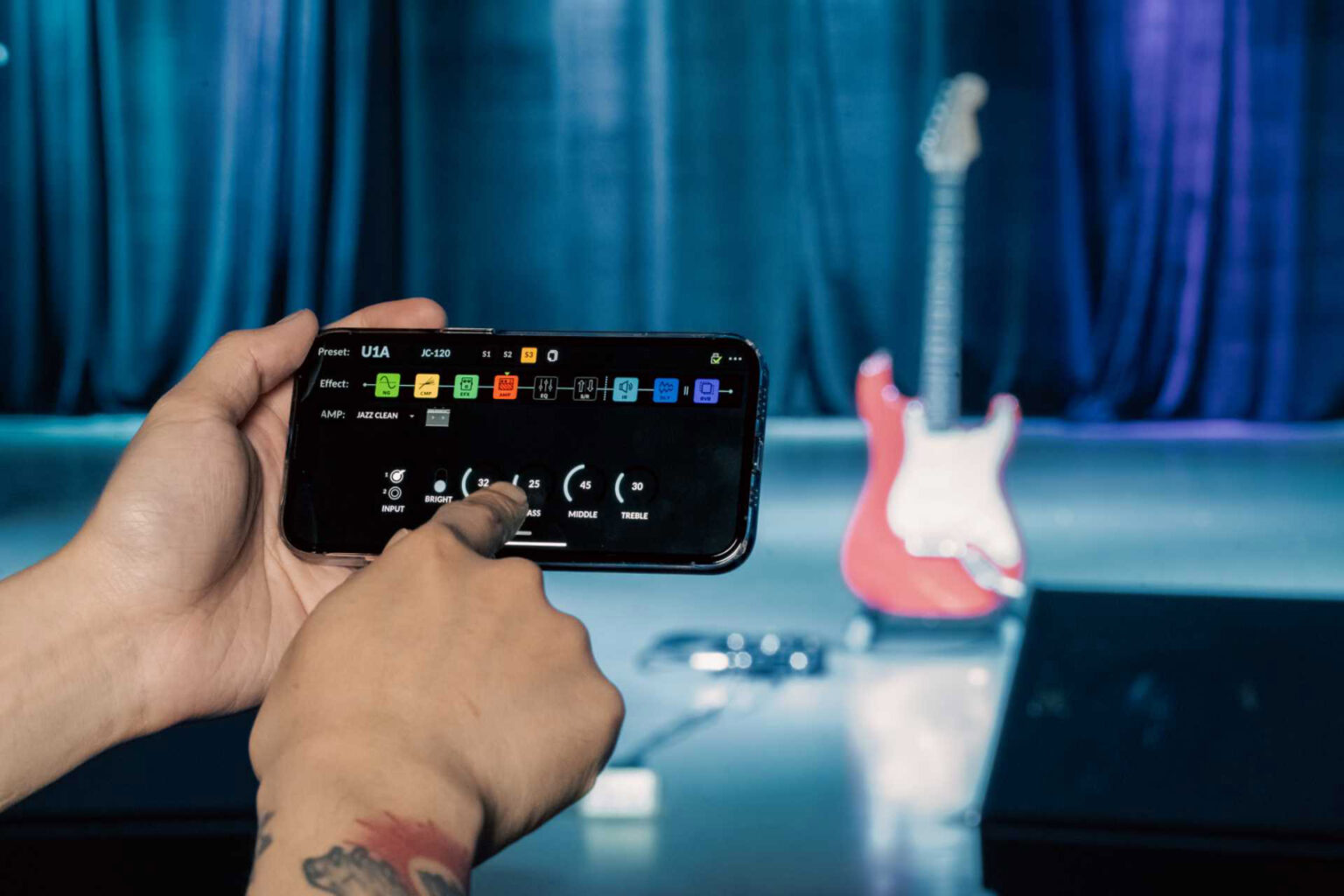 Pedal Guitar Nux Amp Academy Stomp