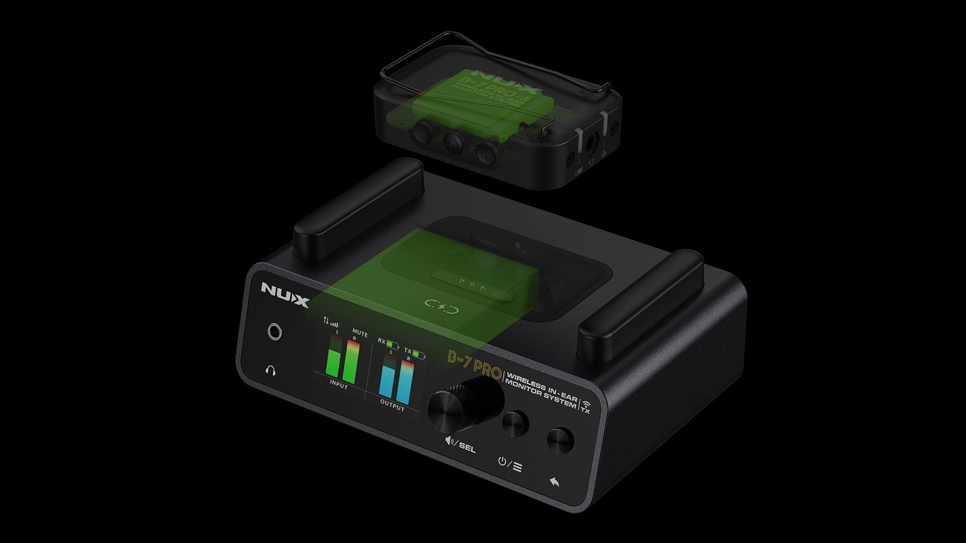 Bộ Thu Phát Tín Hiệu Không Dây In Ear Monitor Wireless System Nux B7 Pro