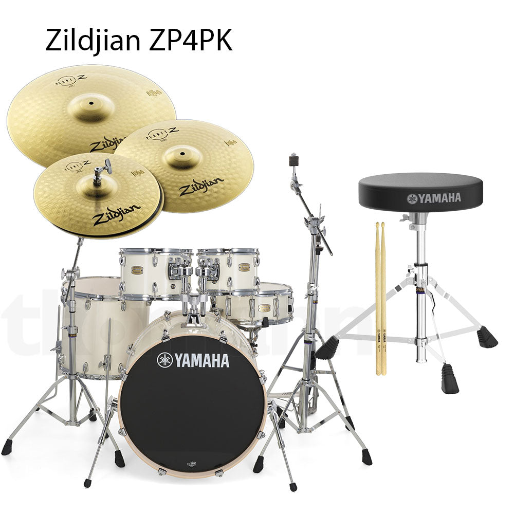 Trống Cơ Yamaha Stage Custom Birch SBP2F5 + Hardware Yamaha HW780 + Cymbal Zildjian ZP4PK