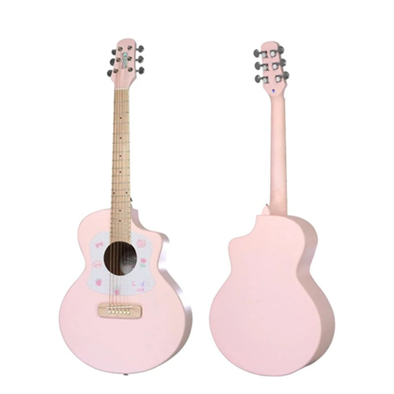 Đàn Guitar Acoustic Daisy D100 34 Inch Size 1/2, White w/Bag