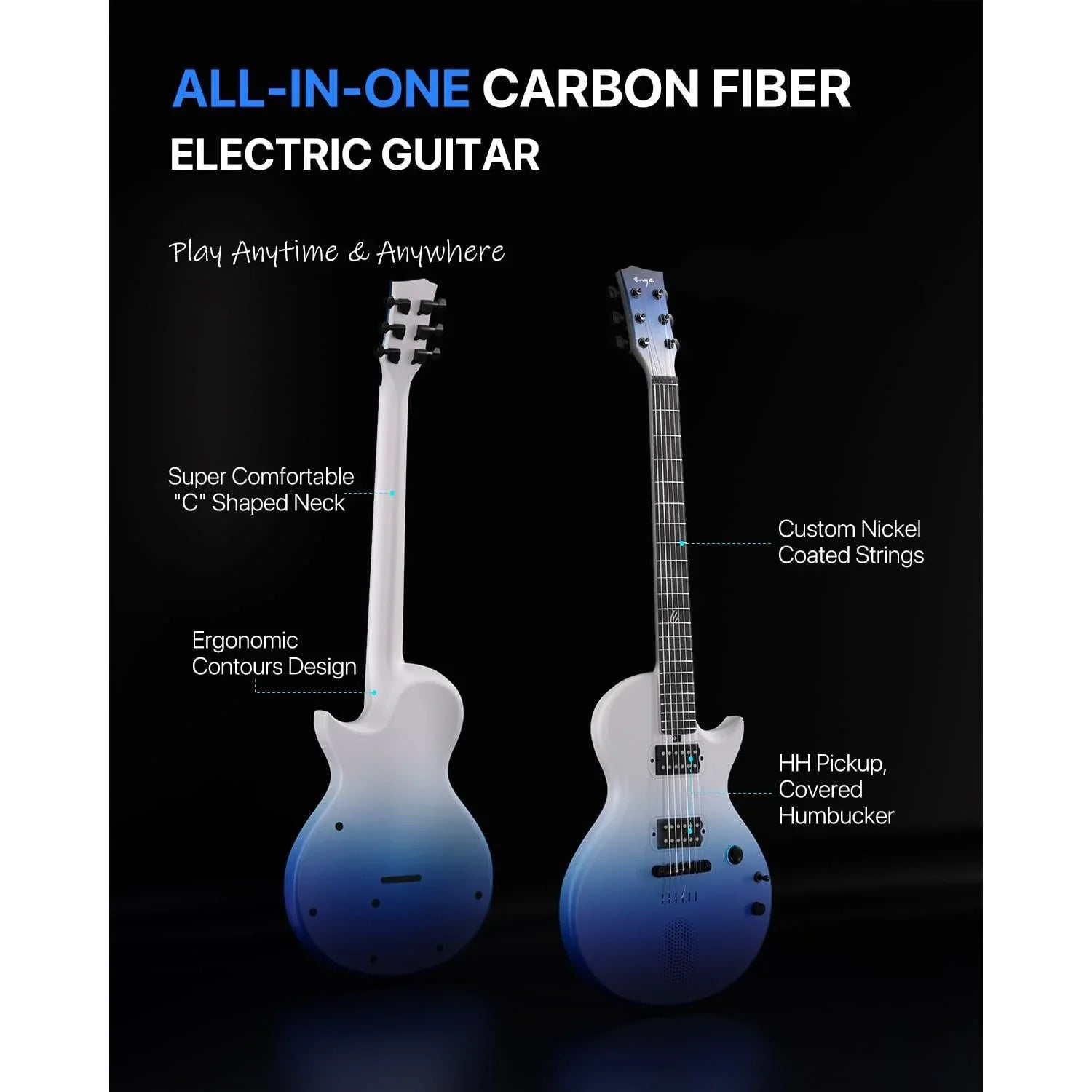 Đàn Guitar Điện Enya Nova Go Sonic, Ocean Blue
