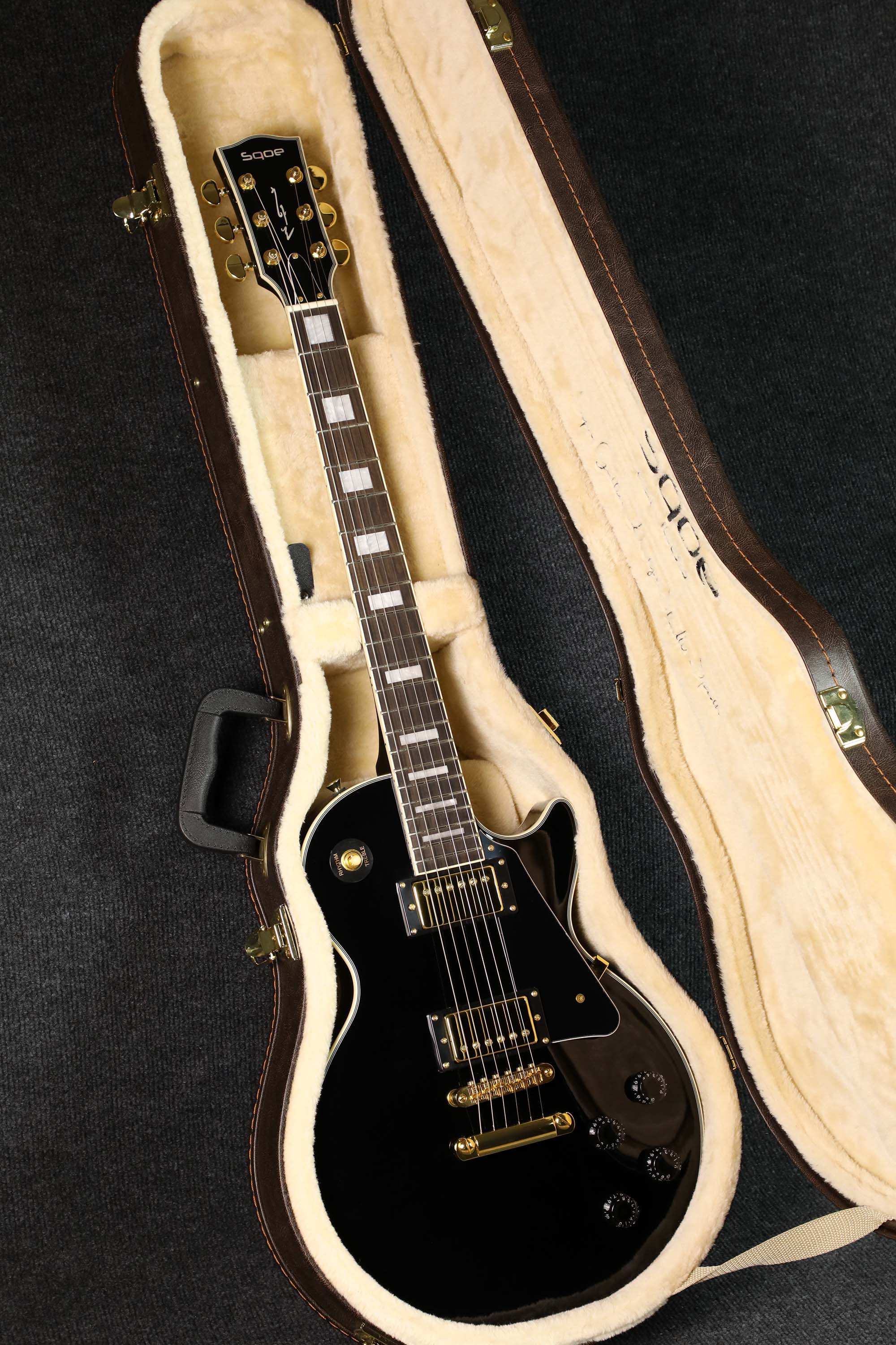 Đàn Guitar Điện Sqoe SELP300 HH Electric Guitar w/Case, Black