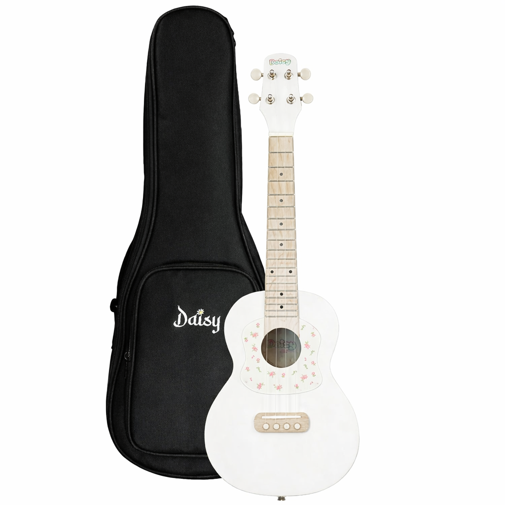 Đàn Ukulele Concert Daisy Jeni U100, White