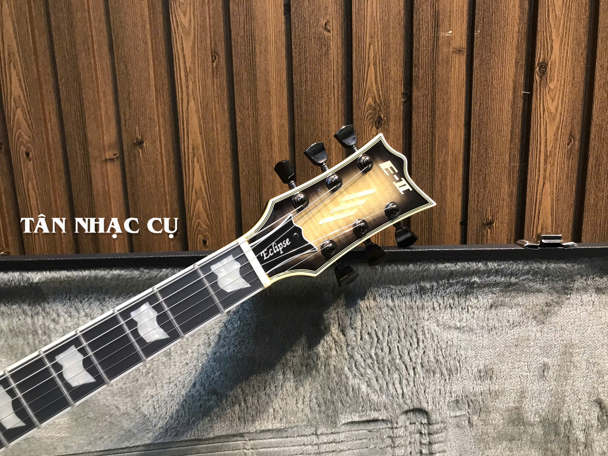 Đàn Guitar Điện ESP E-II ECLIPSE Full Thickness, Black Natural Burst