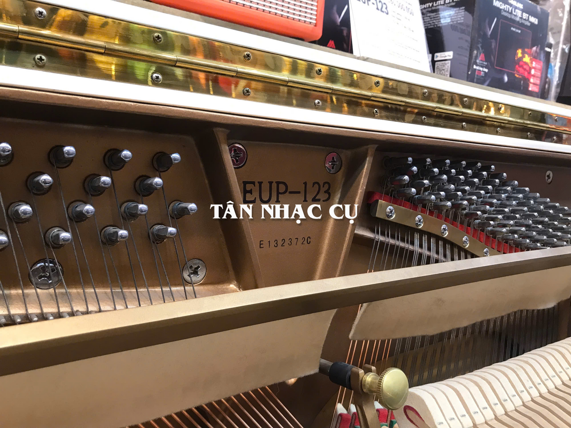 Đàn Piano Cơ Upright Essex EUP123E, Polish White