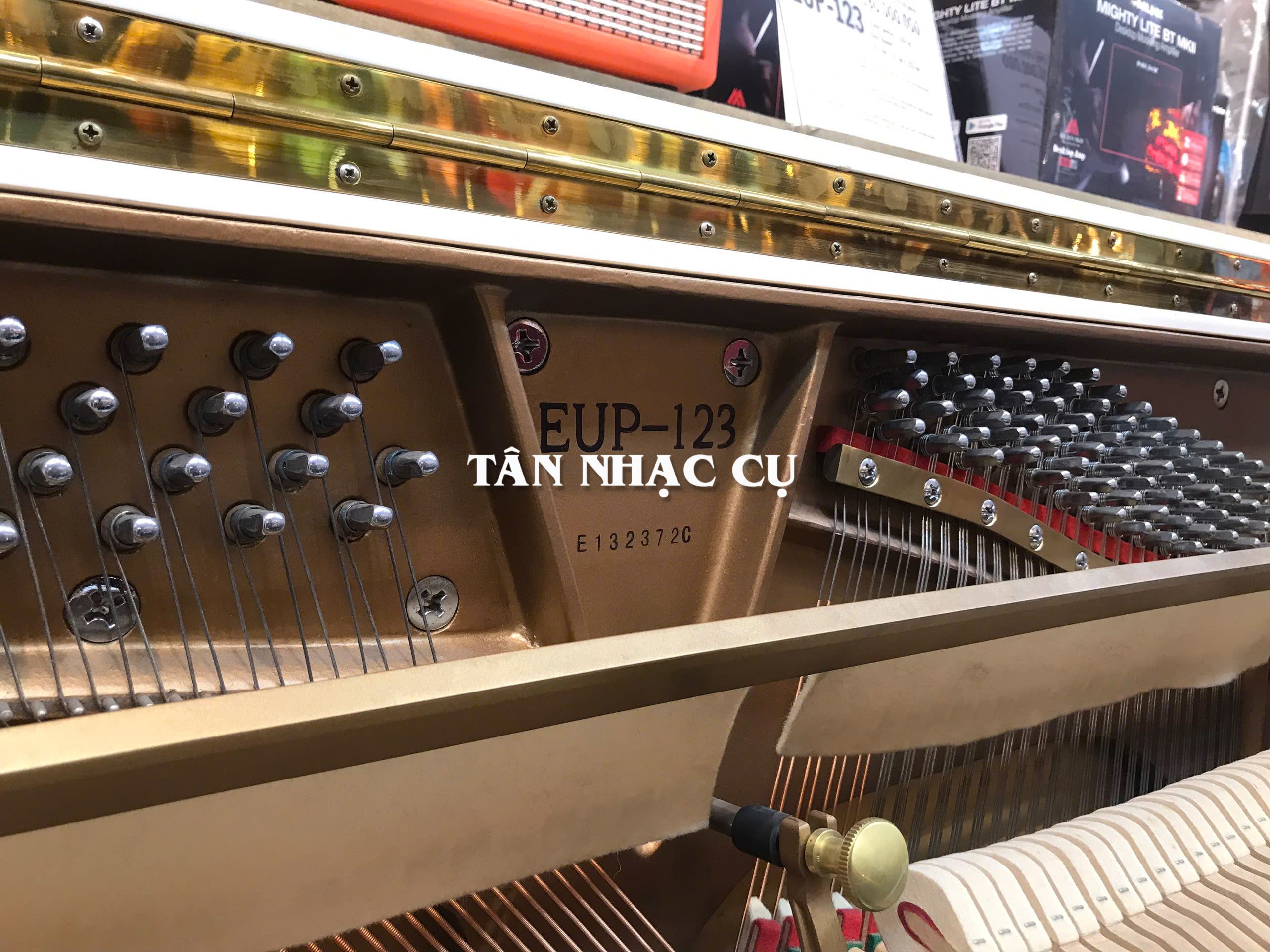 Đàn Piano Cơ Upright Essex EUP123E, Polish White