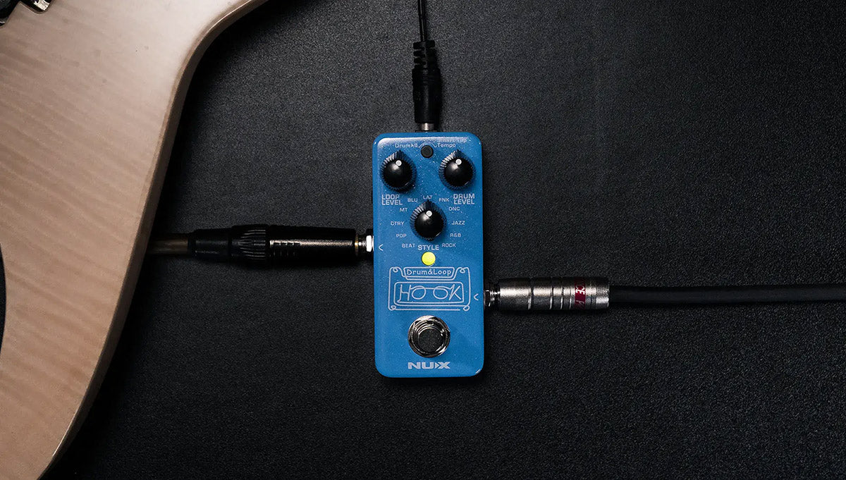 Pedal Guitar Nux HOOK Drum & Loop NDL3, Mini Looper with Phones Out