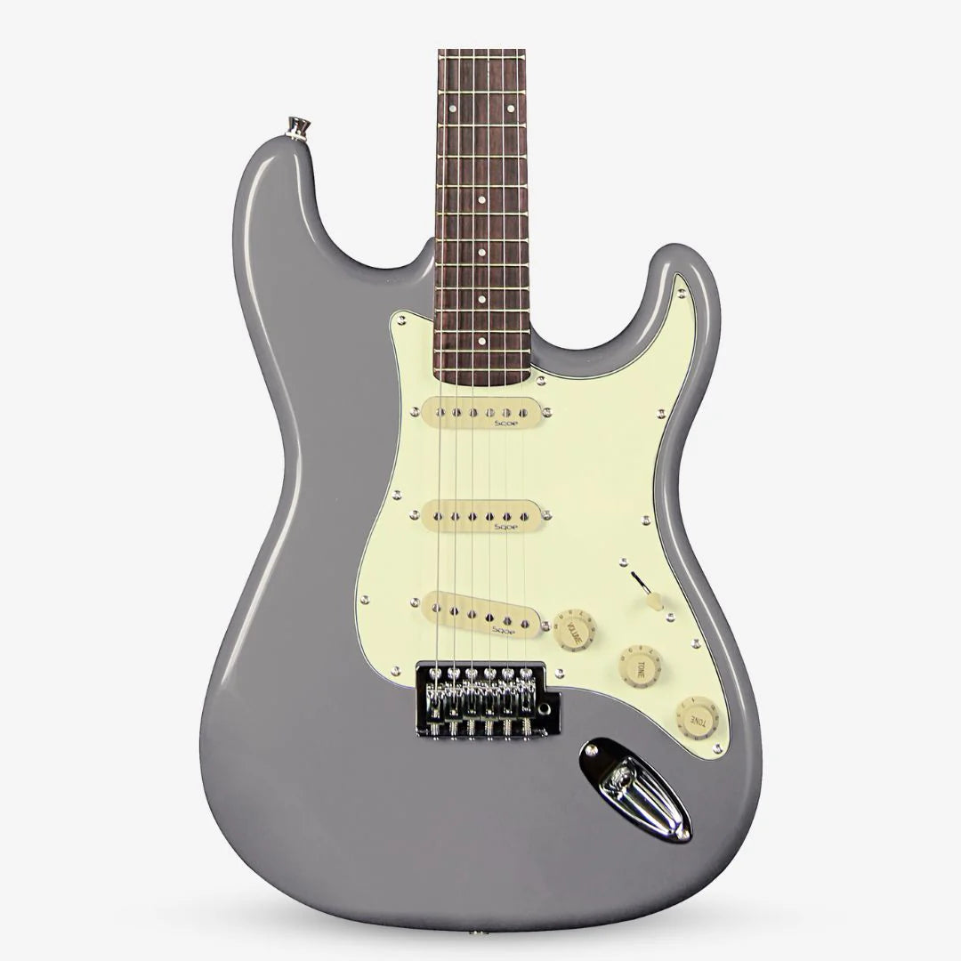 Đàn Guitar Điện Sqoe SEST200 SSS Electric Guitar, Rosewood Fingerboard, Silver