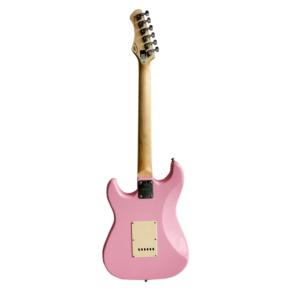 Đàn Guitar Điện Sqoe SEST200 SSS Electric Guitar,  Rosewood Fingerboard, Pink