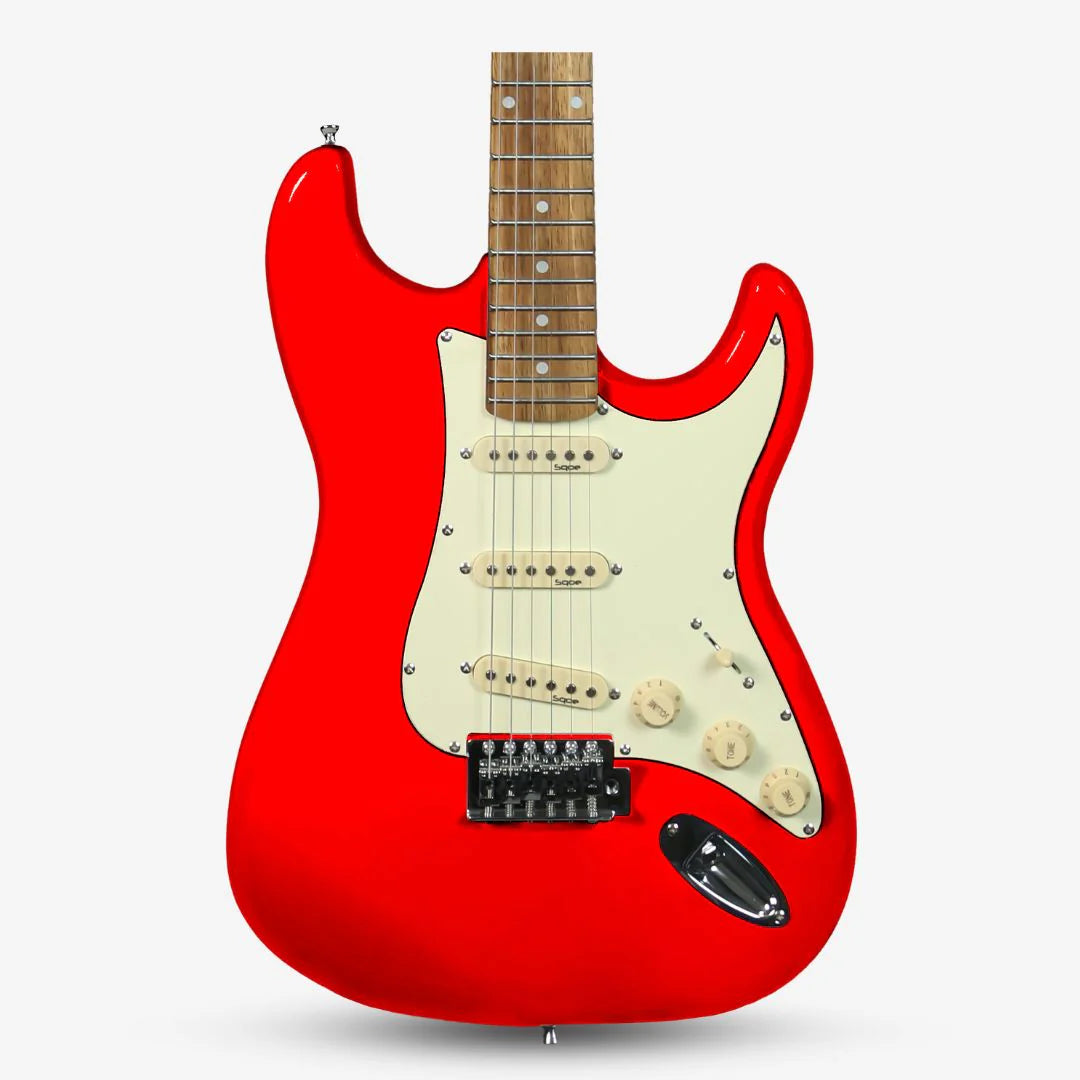 Đàn Guitar Điện Sqoe SEST200 SSS Electric Guitar,  Rosewood Fingerboard, Red