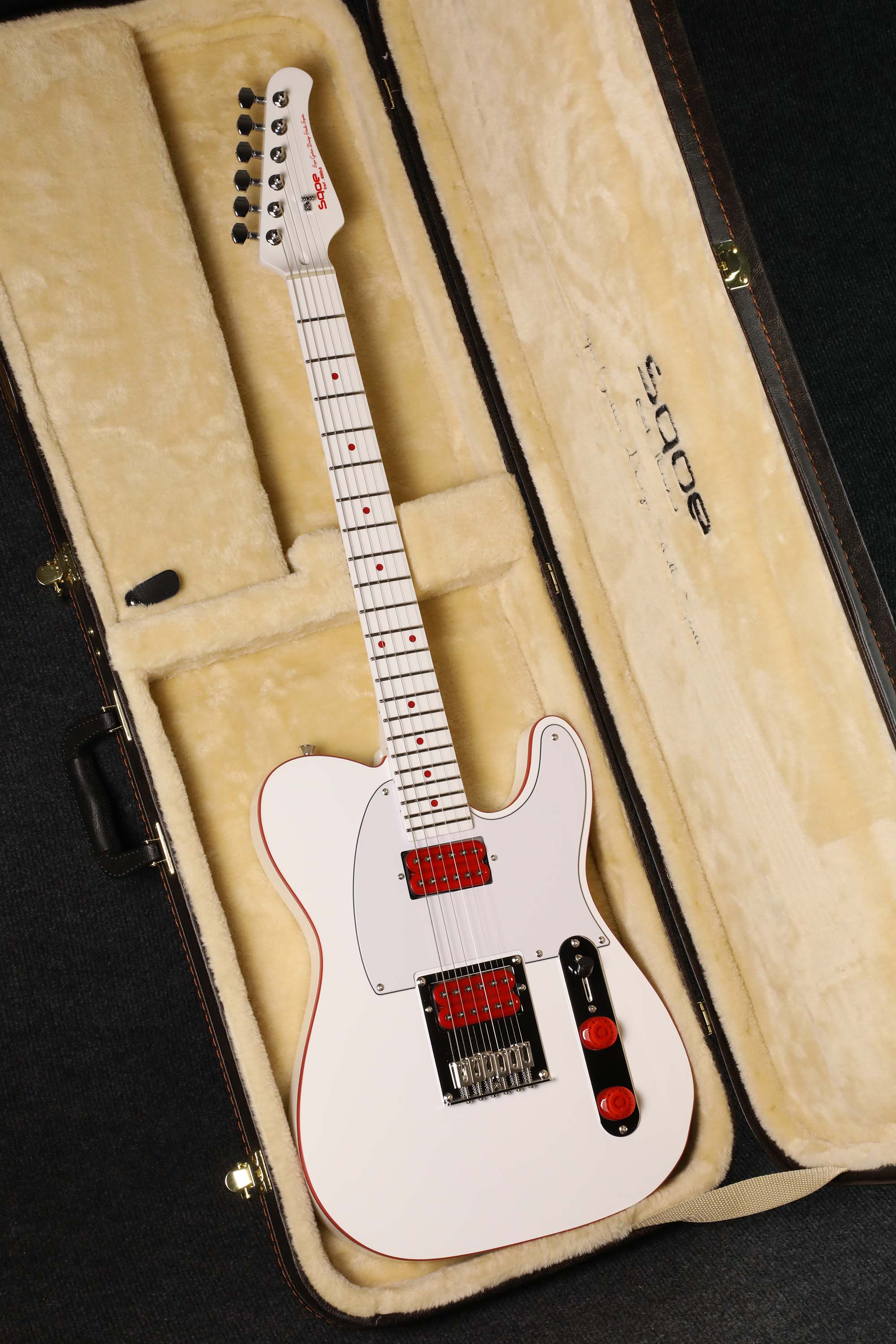 Đàn Guitar Điện Sqoe Limited Edition SETL1008 HH Electric Guitar w/Case, Canadian Maple Fingerboard, Red Devil