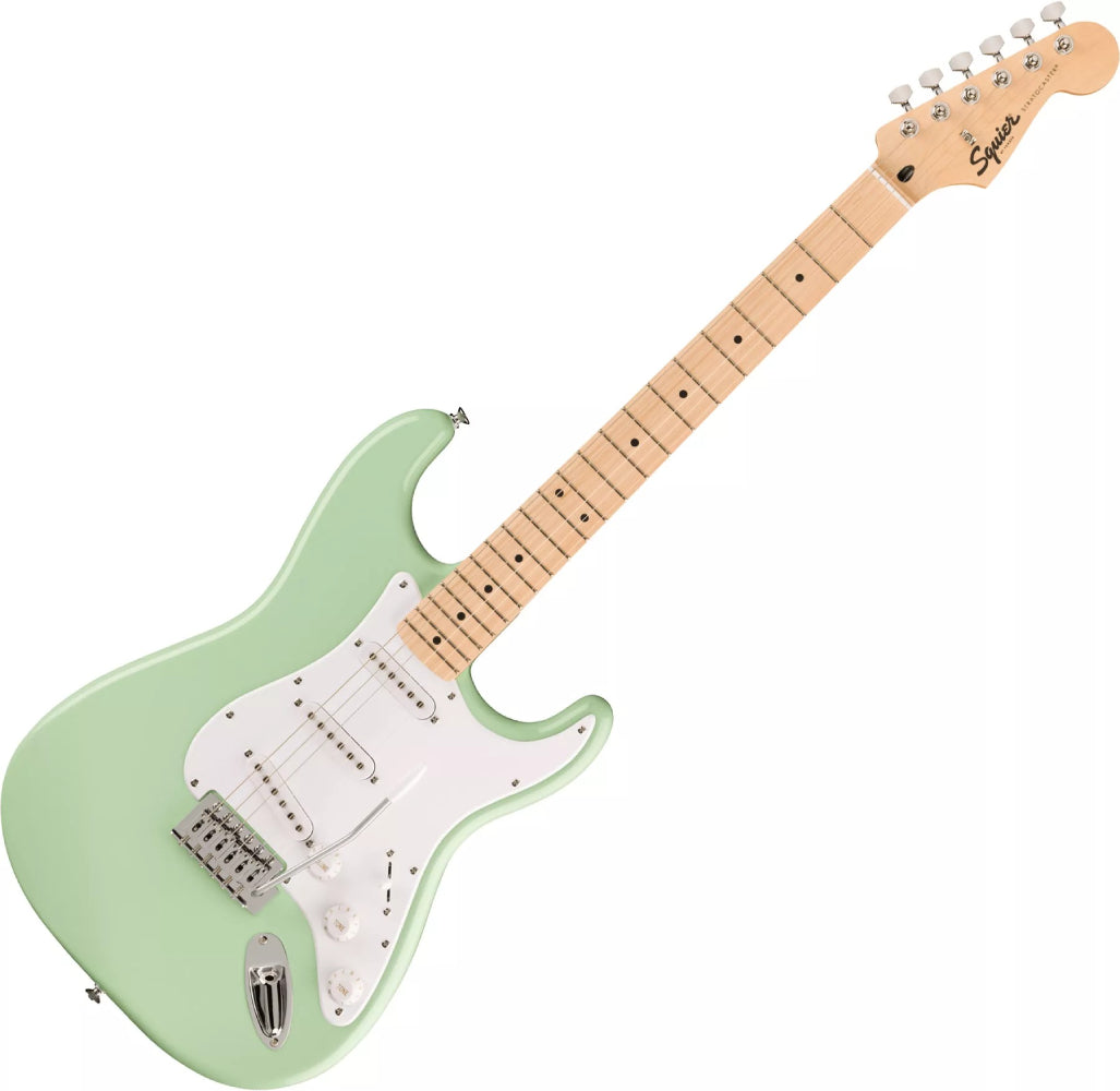 Squier FSR Sonic Strat Maple Surf Green #0373152557