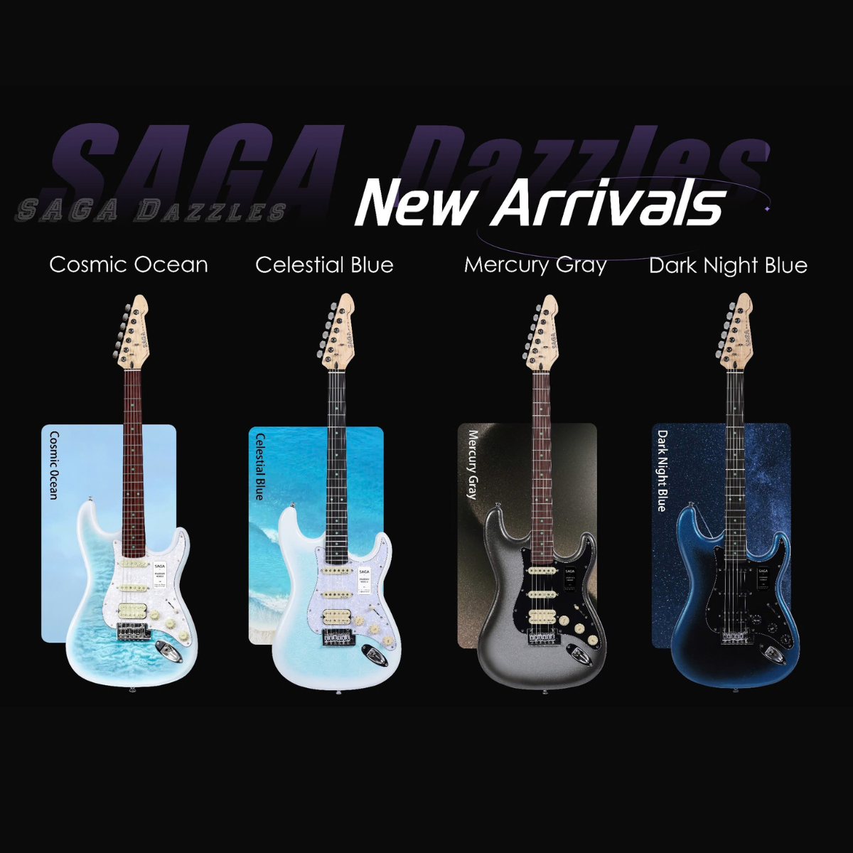 Đàn Guitar Điện  SAGA DAZZLES Series II