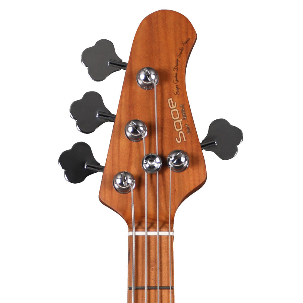 Đàn Guitar Bass Sqoe SBMS200 H Electric Guitar Bass, Roasted Maple Fingerboard, Metallic Silverburst