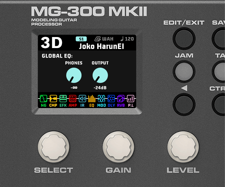 Pedal Guitar Nux MG300 MKII