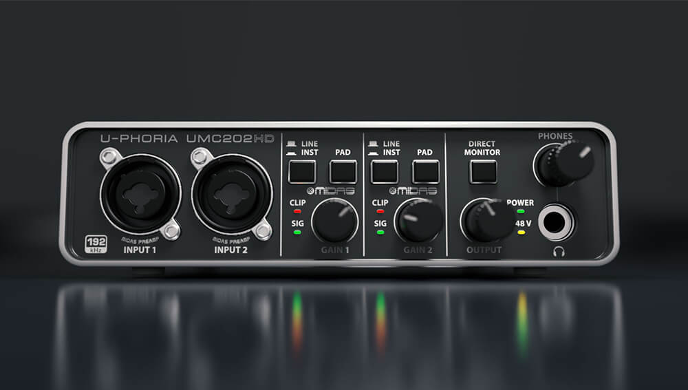 Audio Interface Behringer U PHORIA UMC202HD