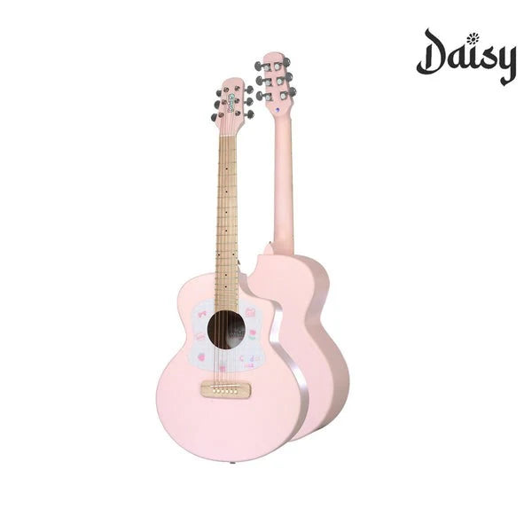 Đàn Guitar Acoustic Daisy D100 34 Inch Size 1/2, White w/Bag