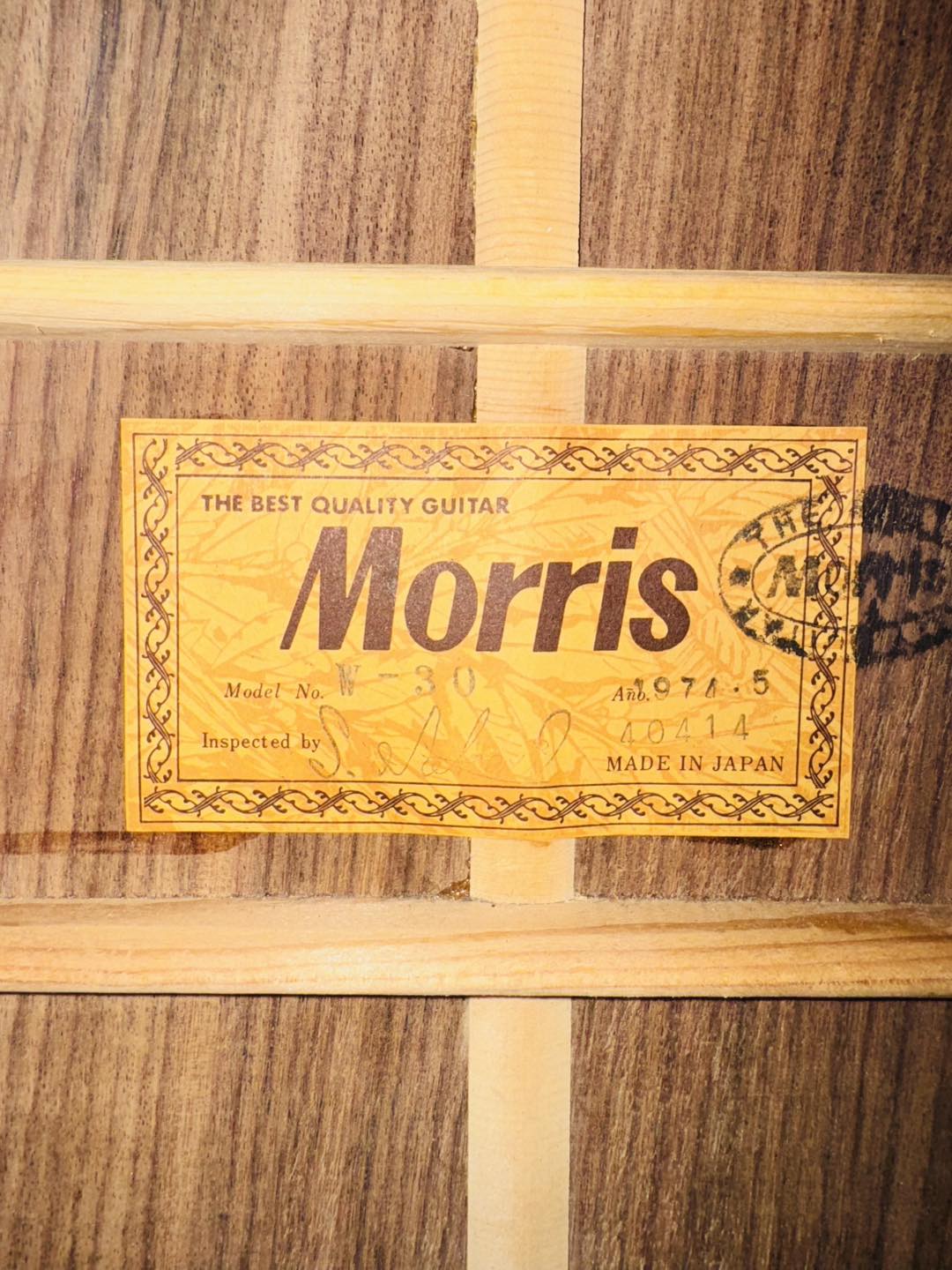 Đàn Guitar Acoustic Morris W30 1974