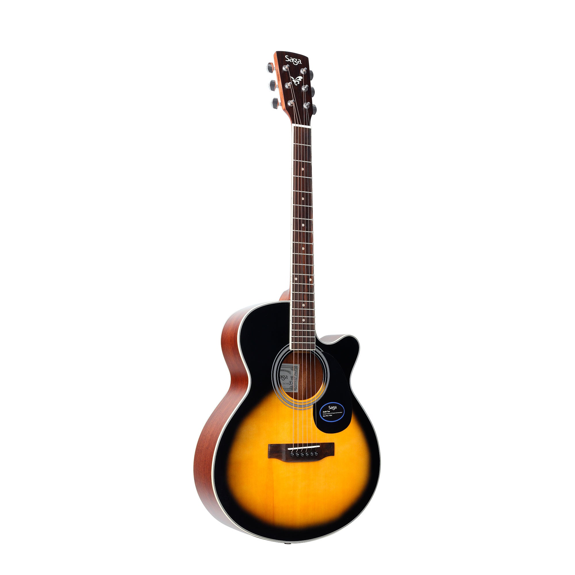 Đàn Guitar Acoustic Saga SA700C, Sunburst w/Bag