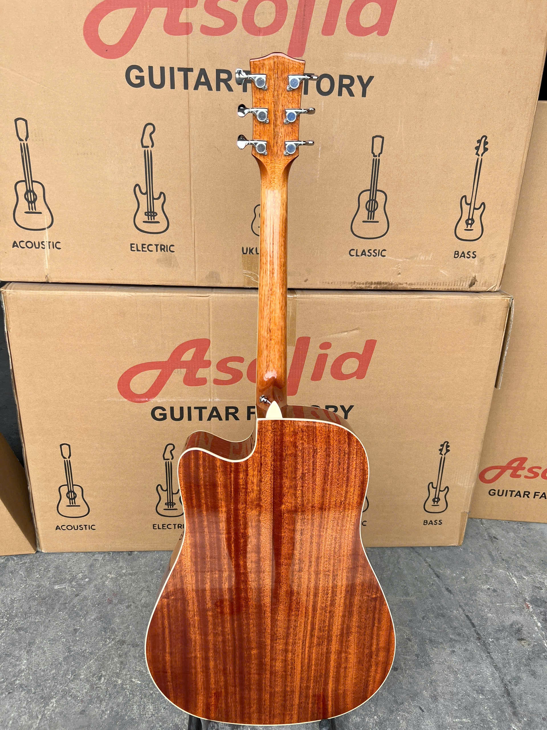 Đàn Guitar Acoustic Asolid 54CD/P Solid Top, Natural
