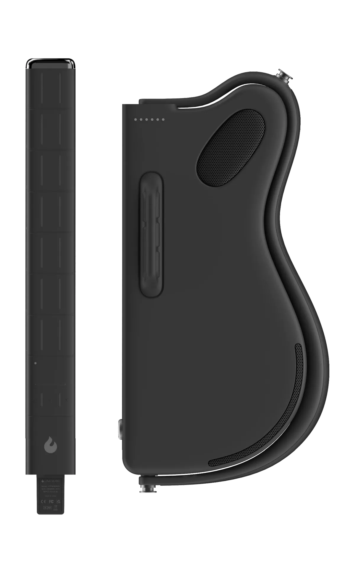 Đàn Guitar Silent Lava Genie Stringless Smart Guitar, Black