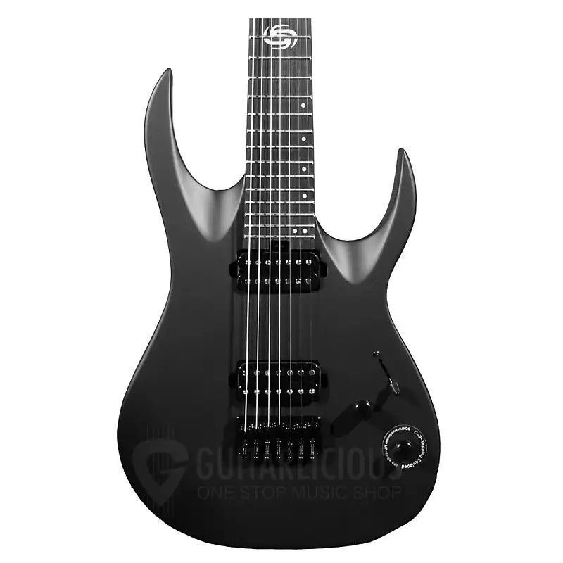 Đàn Guitar Điện Sqoe SEIB 7S 7 Strings Series HH Electric Guitar, Carbonized Roasted Maple, Satin Black