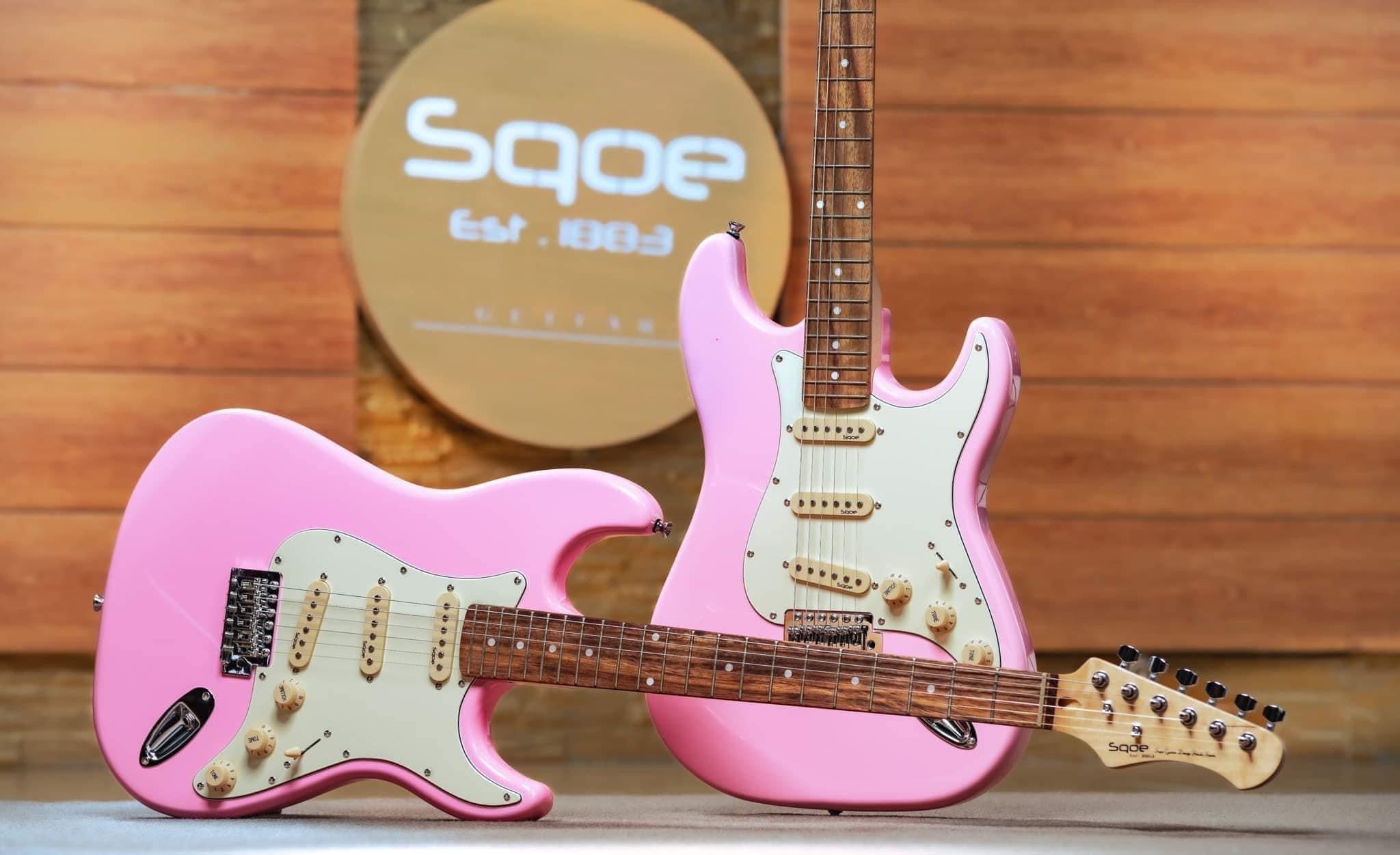 Đàn Guitar Điện Sqoe SEST200 SSS Electric Guitar,  Rosewood Fingerboard, Pink