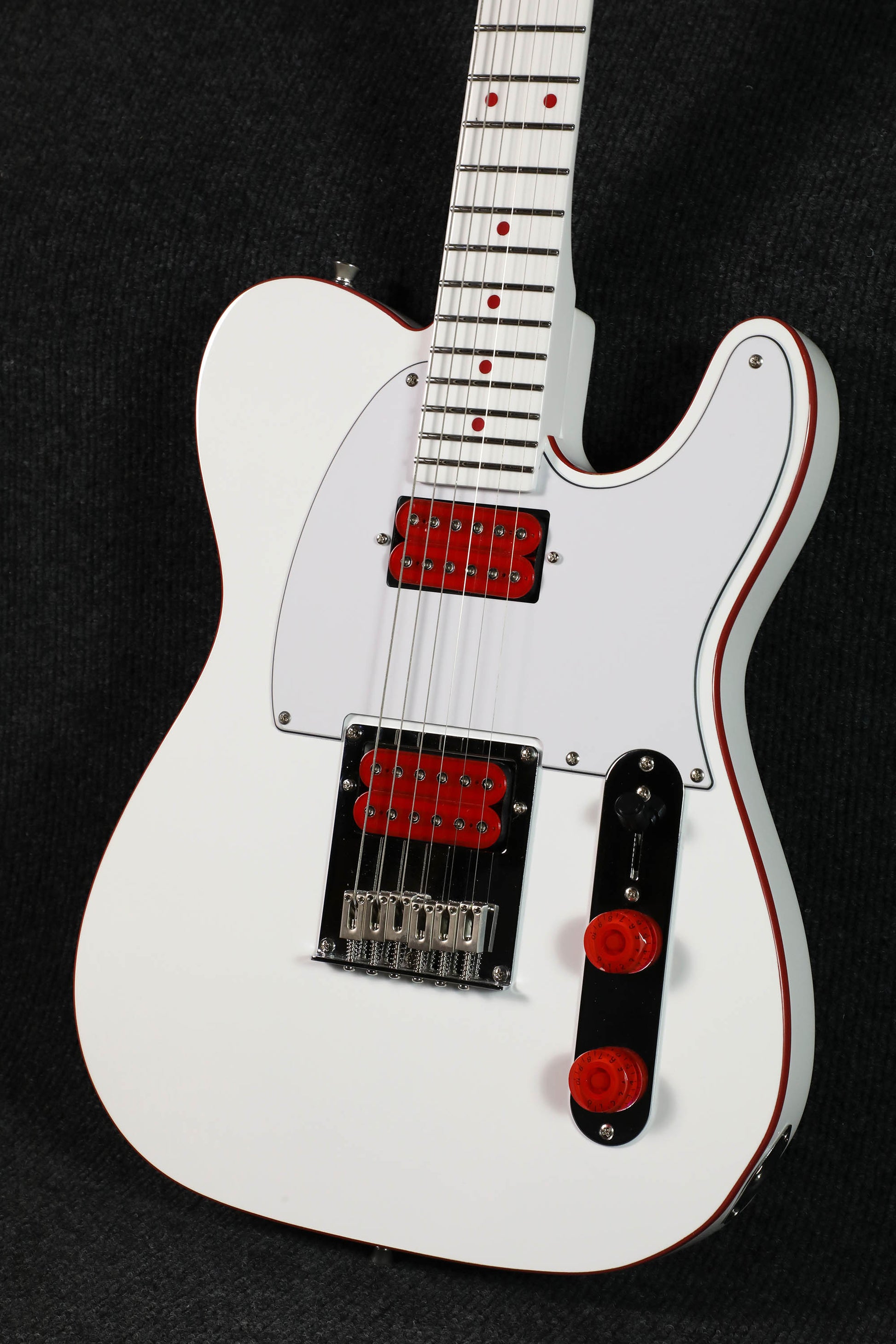 Đàn Guitar Điện Sqoe Limited Edition SETL1008 HH Electric Guitar w/Case, Canadian Maple Fingerboard, Red Devil