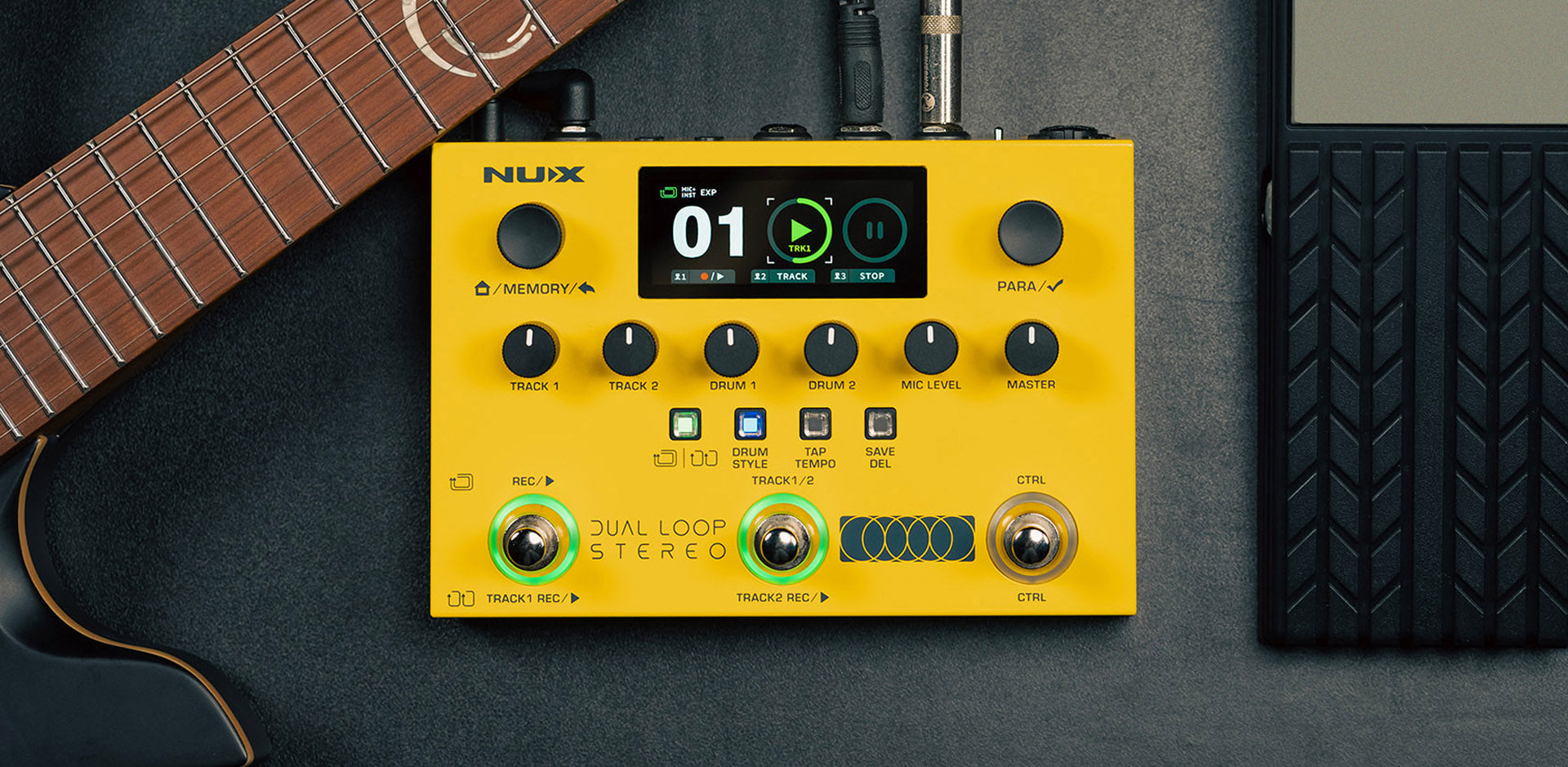 Pedal Guitar Nux Dual Loop Stereo