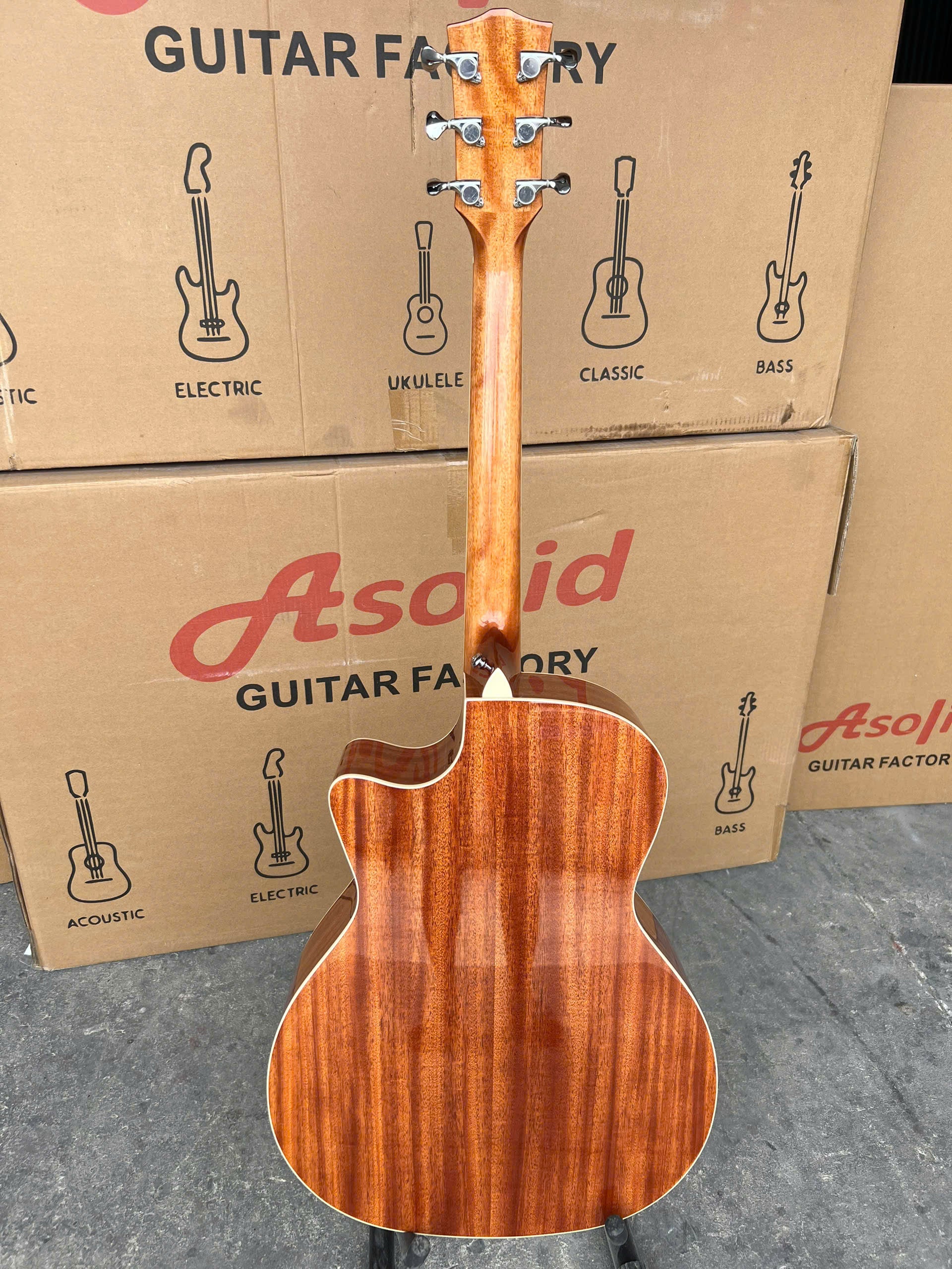 Đàn Guitar Acoustic Asolid 54CA/P Solid Top, Natural